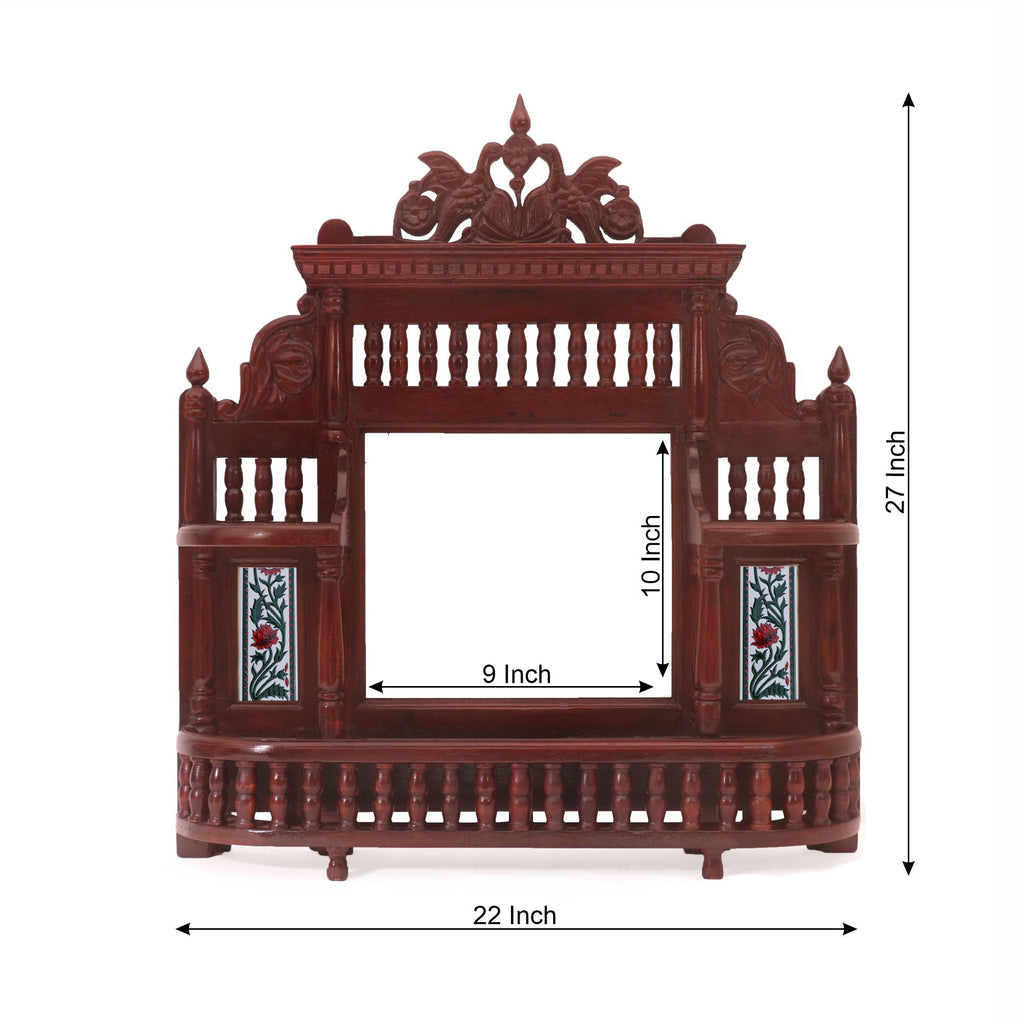 Maia Carved Bird Wall Mirror — view 4