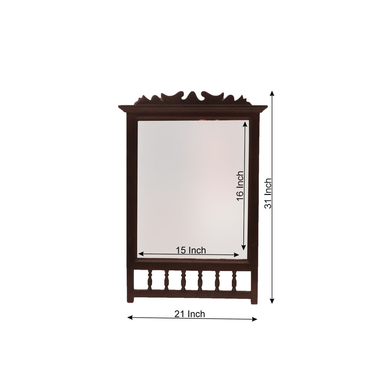 Lorelei Carved Wall Mirror — view 4