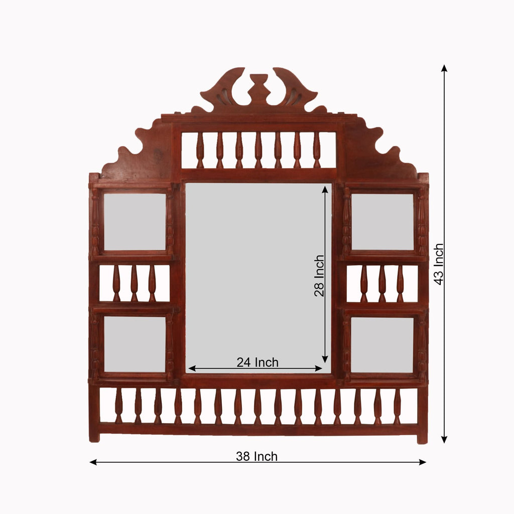Lisette Carved Wall Mirror — view 4