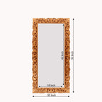 Linnea Leaf Gold Wall Mirror — view 5
