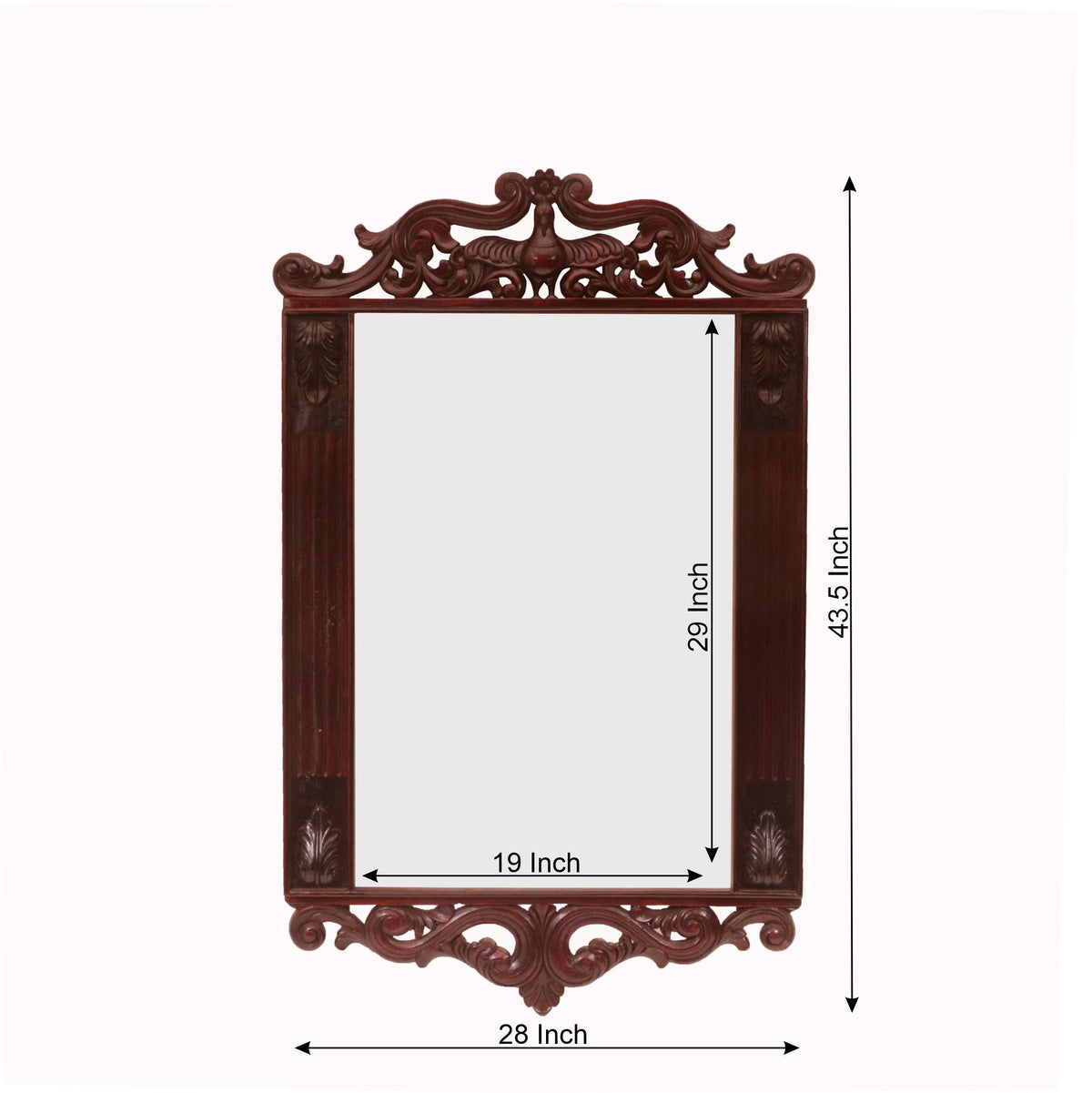 Linden Carved Wall Mirror — view 3