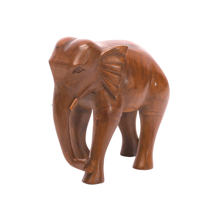 Lofty Wooden Elephant Animal Figurine