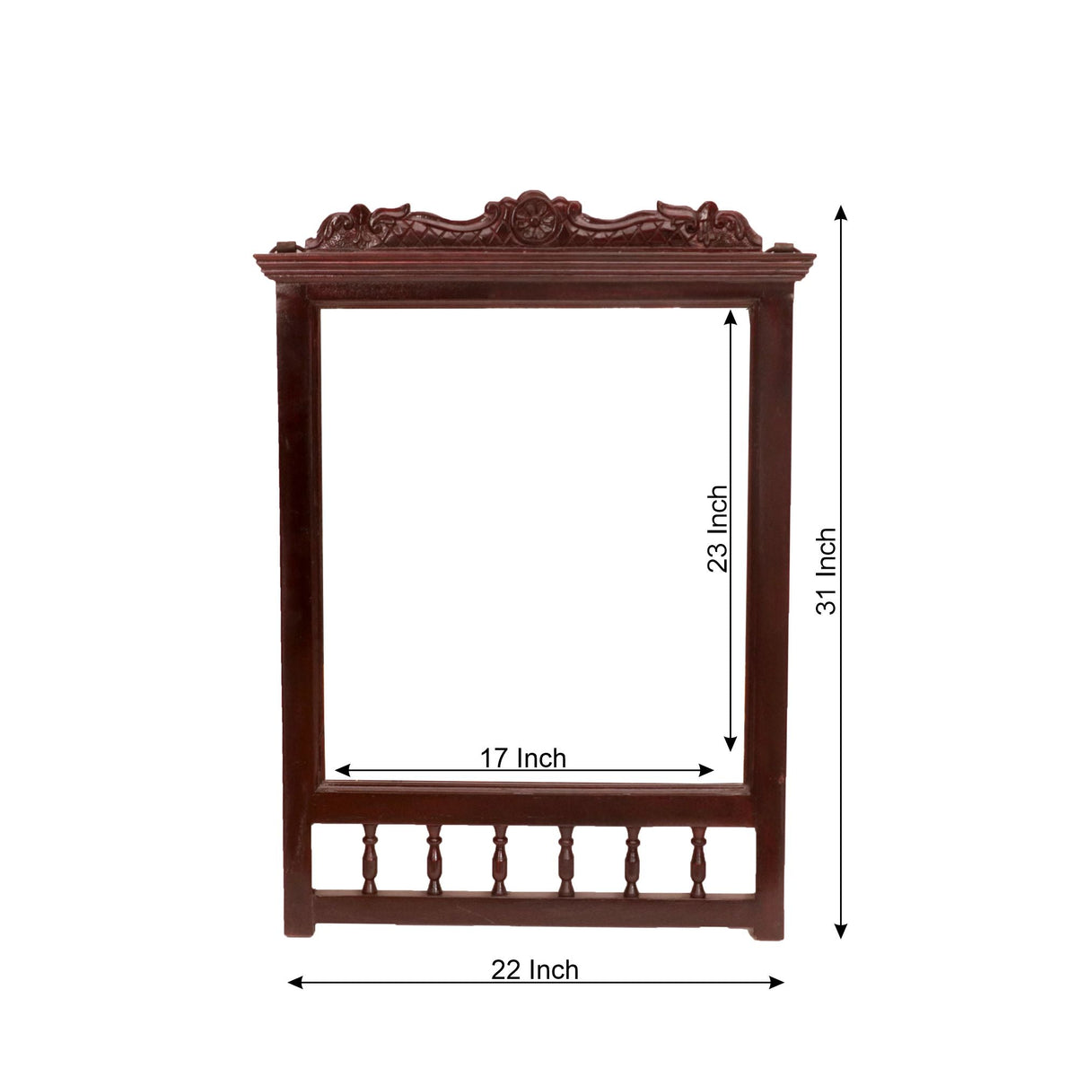 Lena Carved Wall Mirror — view 4