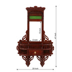 Ilana Carved Vintage Wall Mirror — view 5