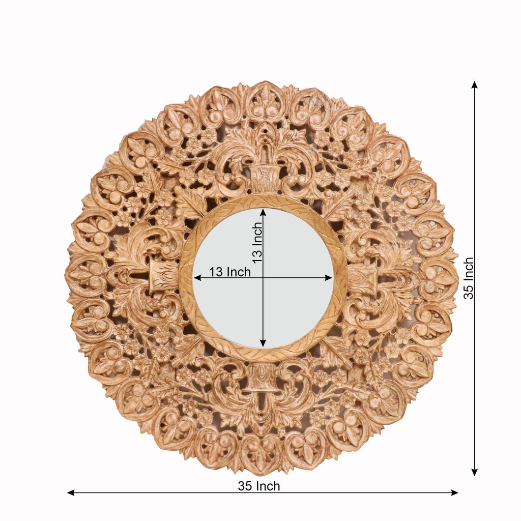 Hadley Carved Wall Mirror — view 3