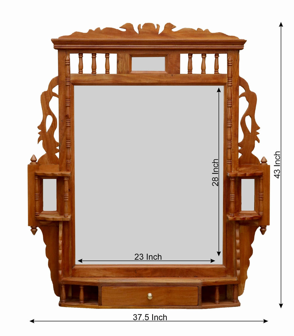 Fleur Solid Wood Wall Mirror — view 3
