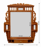 Fleur Solid Wood Wall Mirror — view 3
