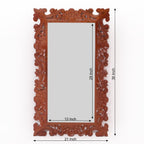 Etta Floral Carved Wall Mirror — view 4