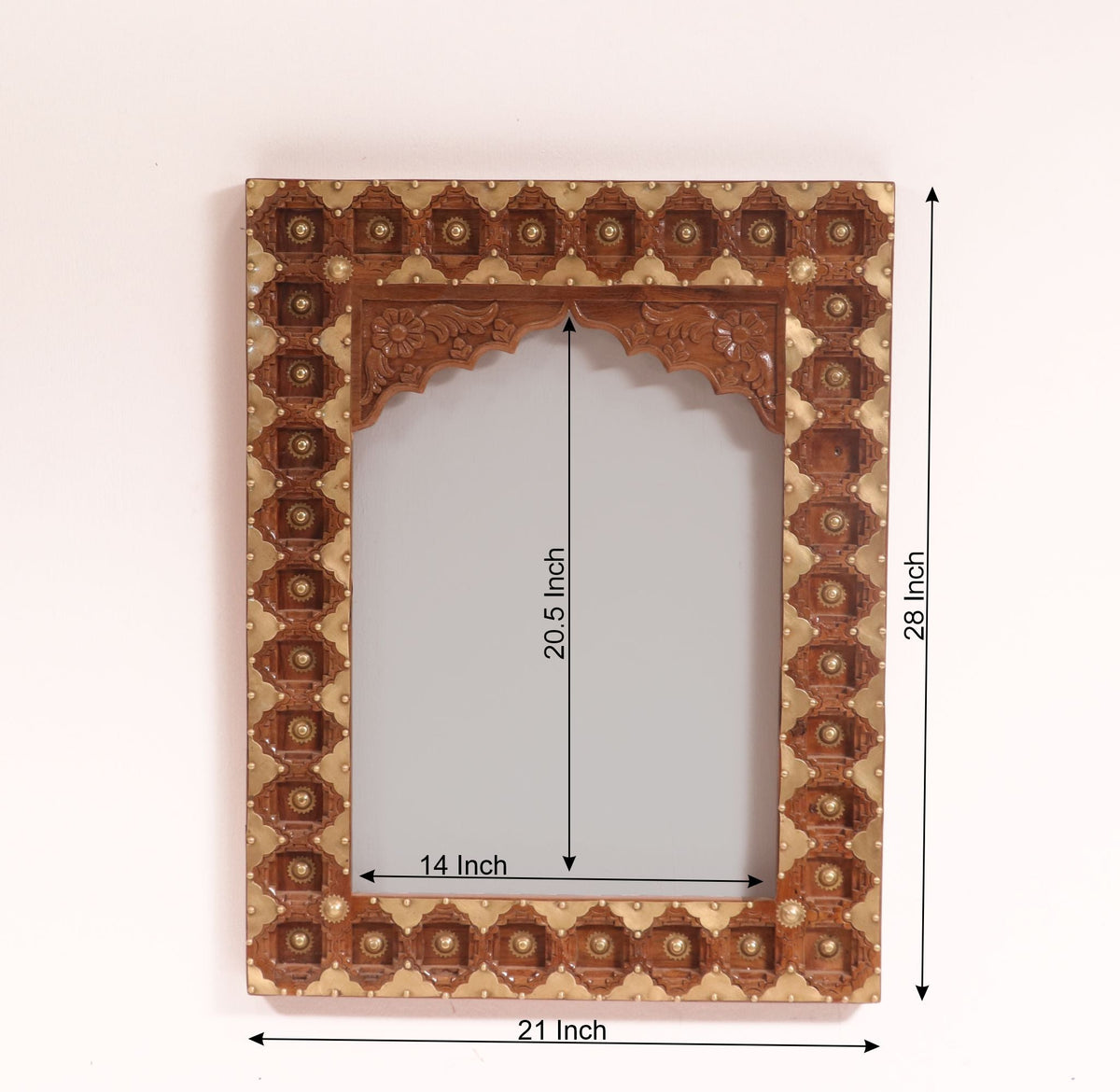 Alina Solid Wood Wall Mirror — view 4