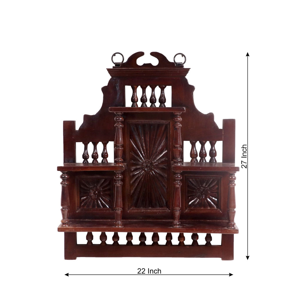 Alba Carved Wall Shelf — view 3