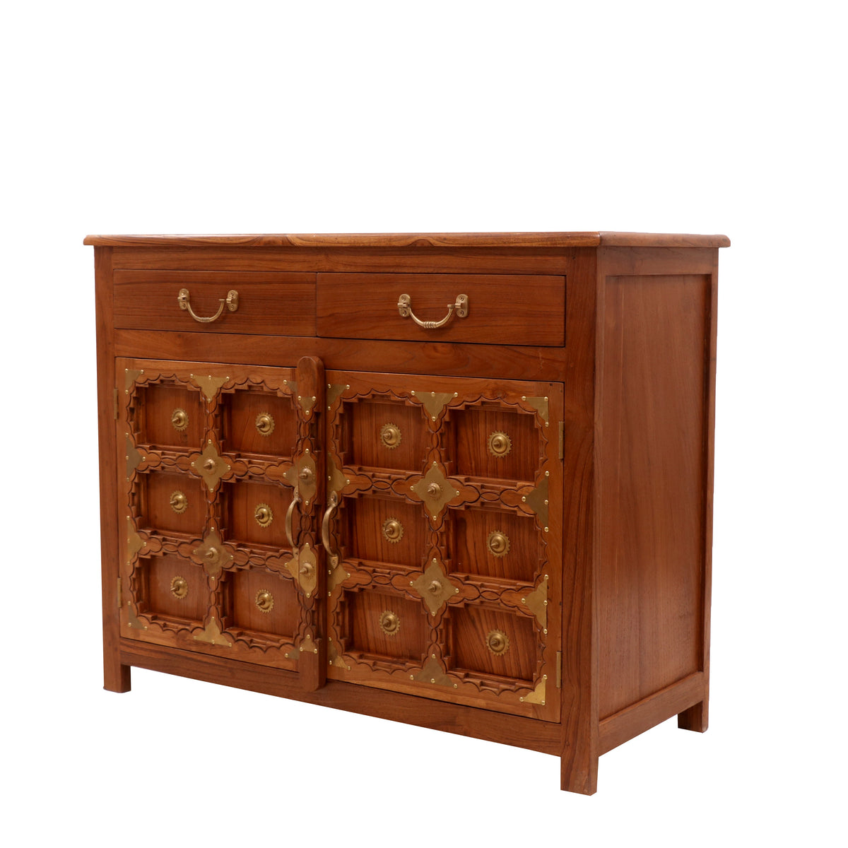 Odessa Carved Storage Cabinet — view 1
