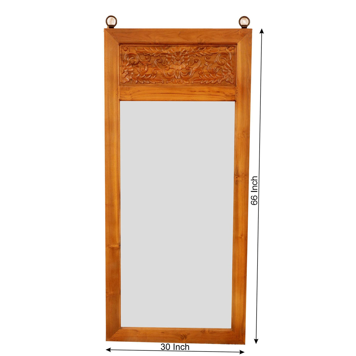 Bronte Carved Wall Mirror — view 3