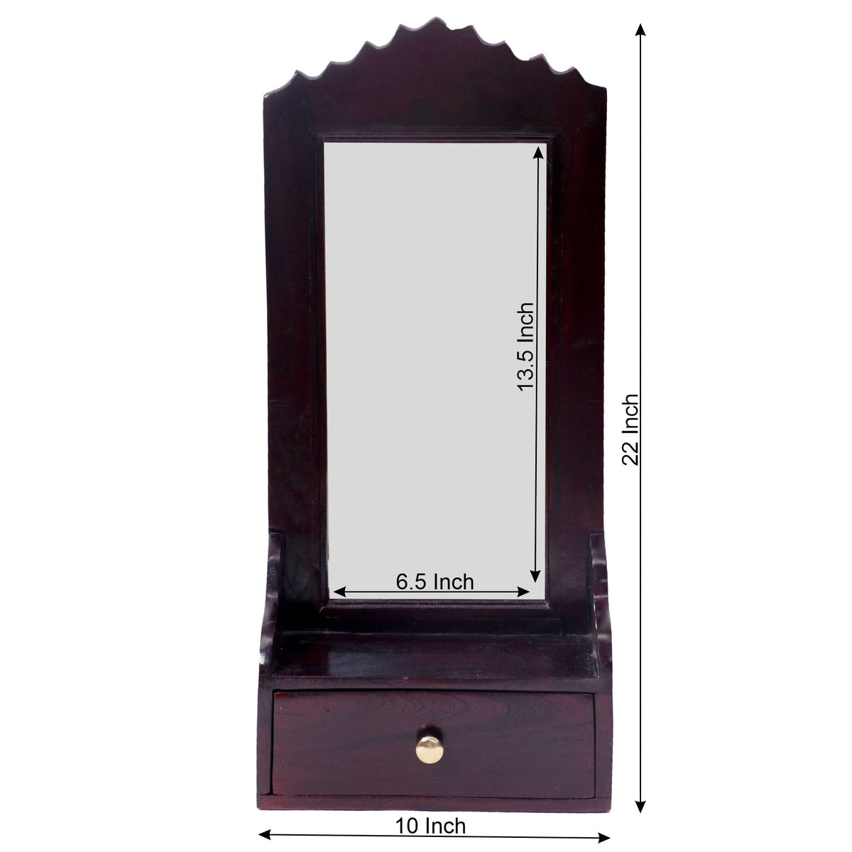 Astrid Solid Wood Wall Mirror — view 4