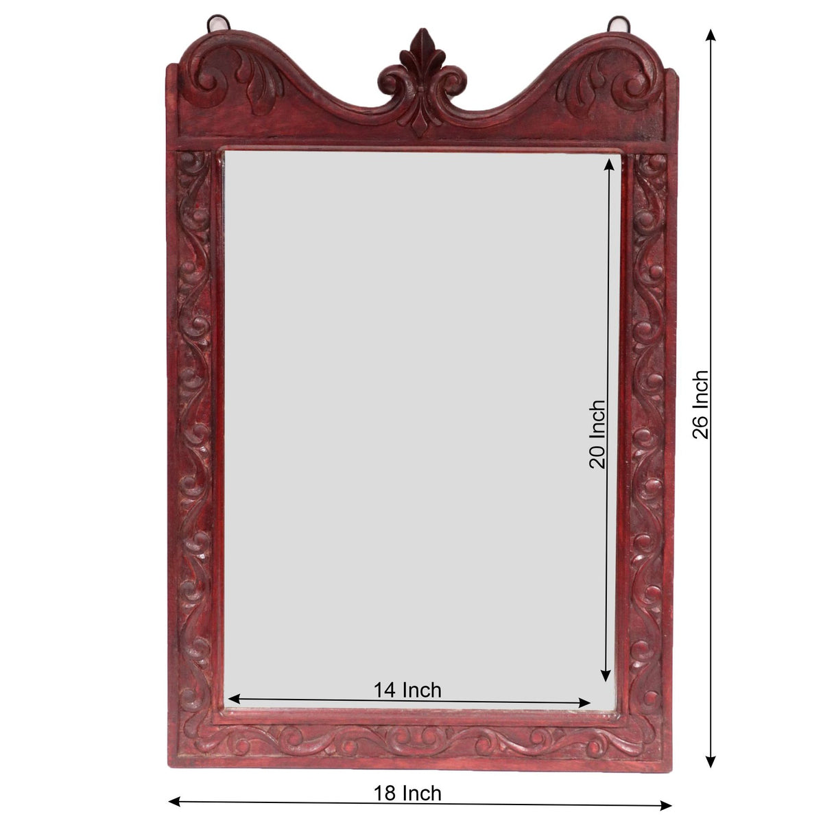 Anora Solid Wood Wall Mirror — view 3