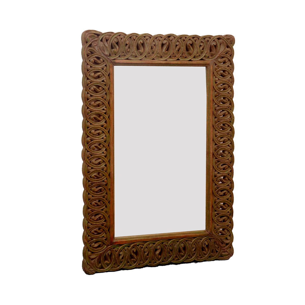 Nadine Solid Wood Wall Mirror — view 2