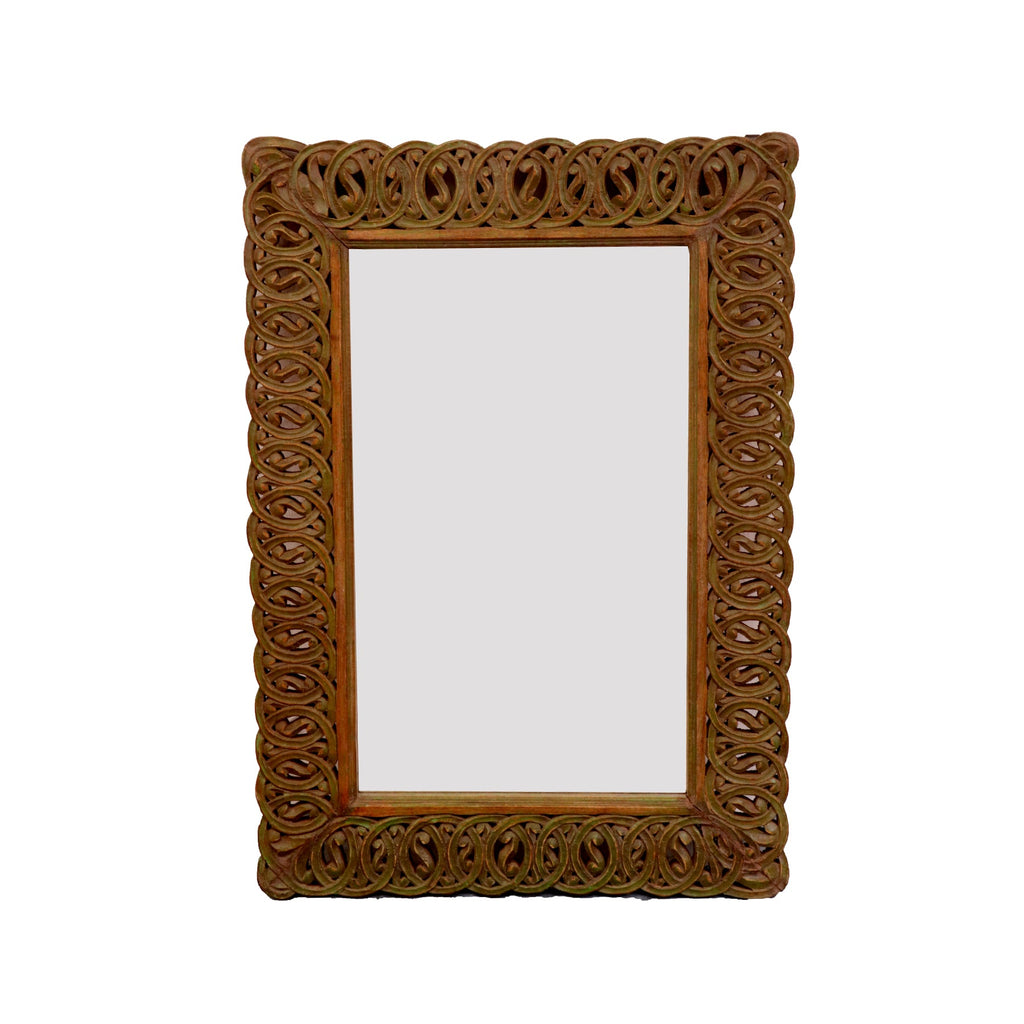 Nadine Solid Wood Wall Mirror — view 1