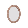 Mila Oval Rustic Wall Mirror — view 1