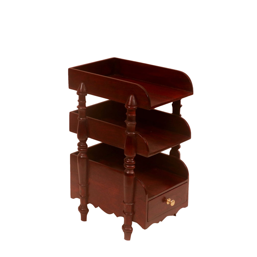 Dalia Carved Storage Rack — view 2