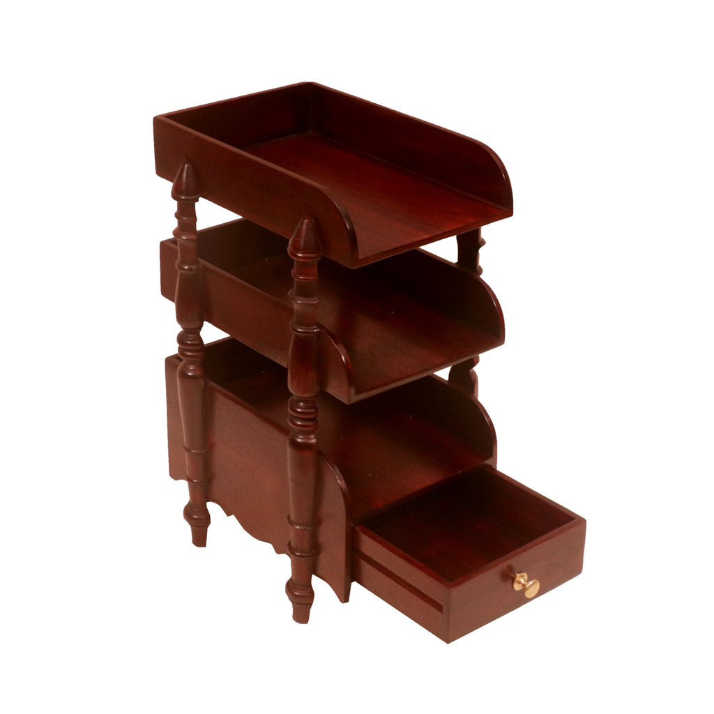 Dalia Carved Storage Rack — view 4