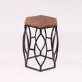 Lorne Hexagonal Black Side Table — view 1