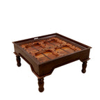 Wren Carved Square Coffee Table — view 2