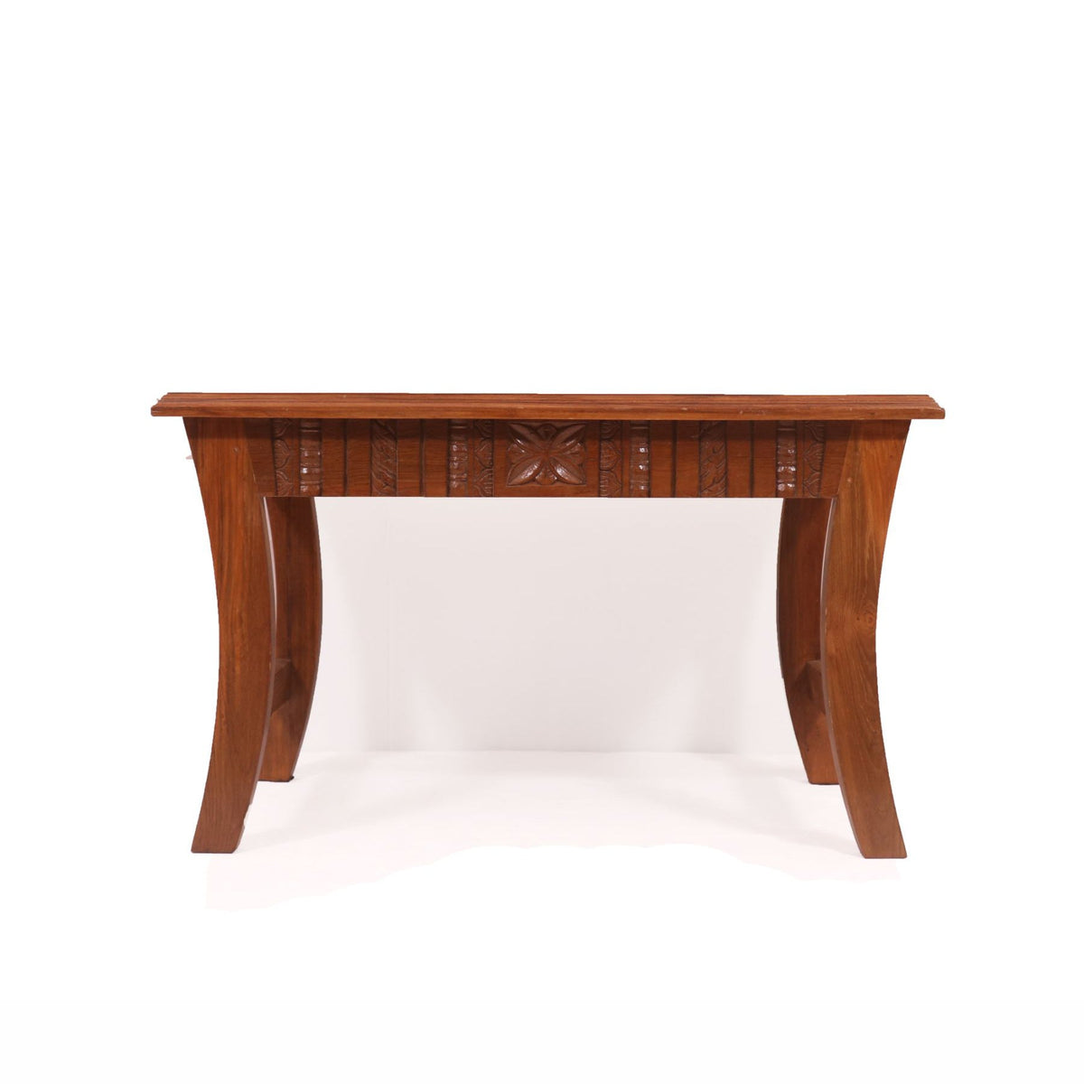 Sora Slatted Curved Coffee Table — view 2