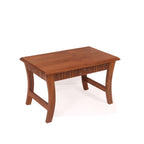 Sora Slatted Curved Coffee Table — view 1