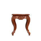 Vesper Carved Square Side Table — view 4