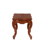 Vesper Carved Square Side Table — view 2