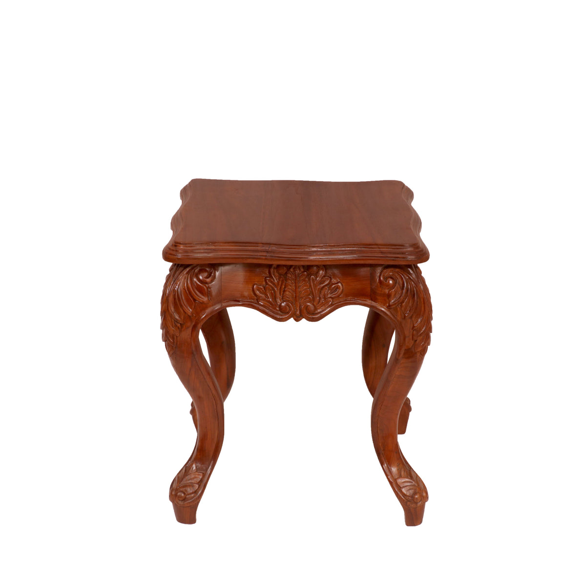 Vesper Carved Square Side Table — view 2