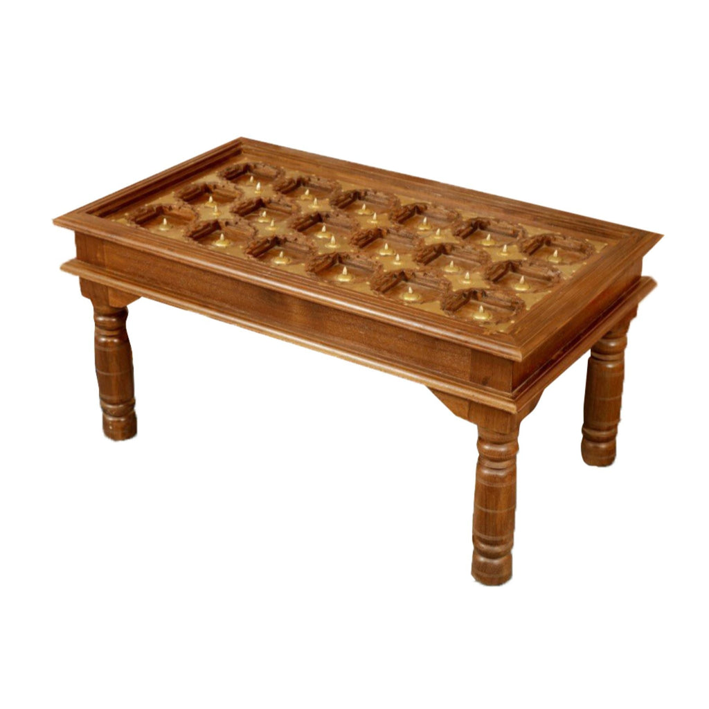 Sienna Carved Coffee Table — view 2