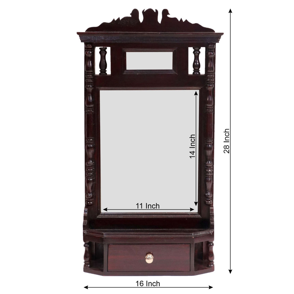 Clara Solid Wood Wall Mirror — view 4