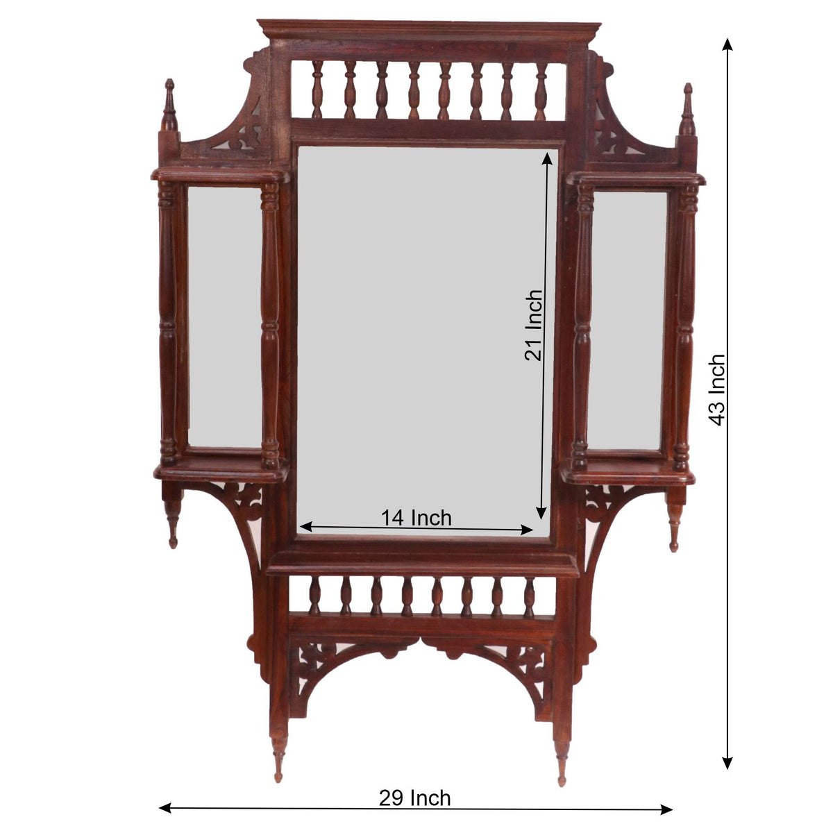 Celeste Solid Wood Wall Mirror — view 4