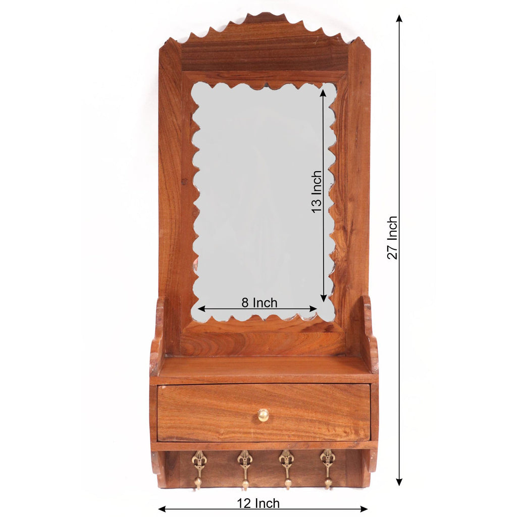Capri Solid Wood Wall Mirror — view 4