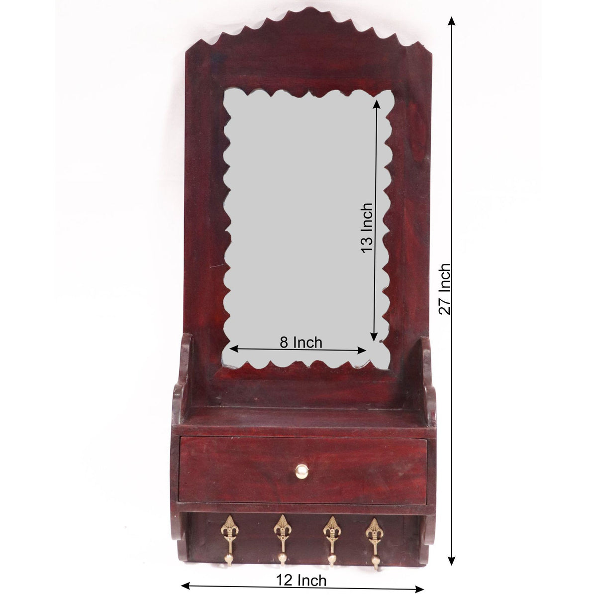 Capri Solid Wood Wall Mirror — view 9