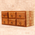 Elian Solid Wood 6 Drawer Desk Chest - Natural - product image 4