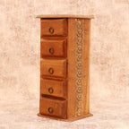 Linus Solid Wood Slim Drawer Tower - Light - product image 4