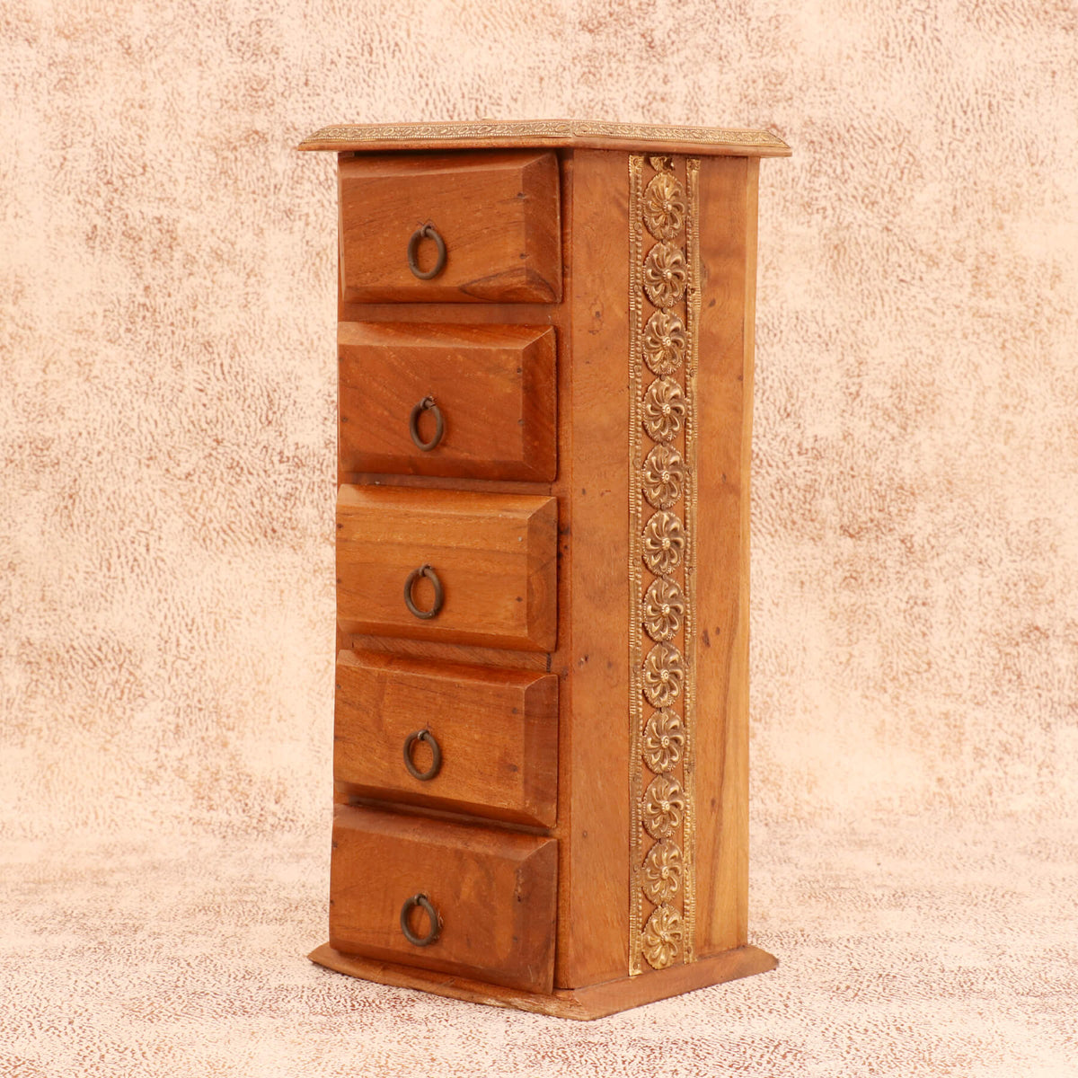 Linus Solid Wood Slim Drawer Tower - Light - product image 4