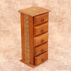 Linus Solid Wood Slim Drawer Tower - Light - product image 3