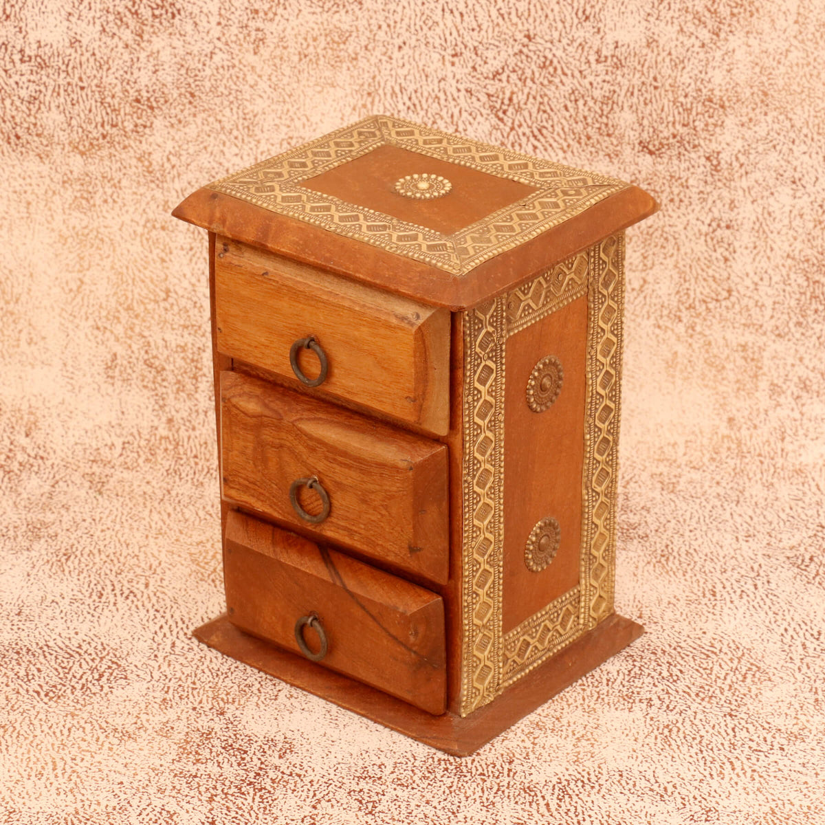 Eldon Solid Wood 3 Drawer Desk Chest - Natural - product image 3