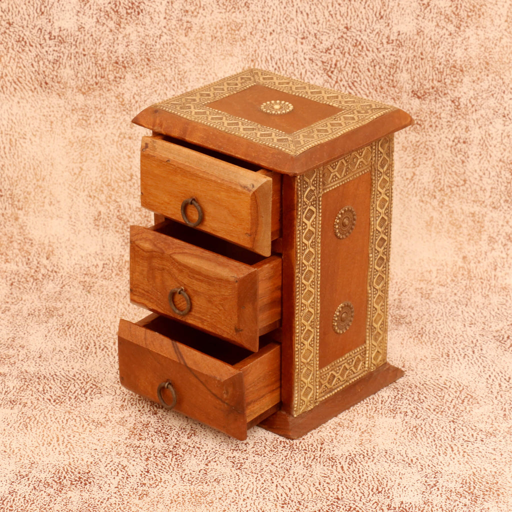 Eldon Solid Wood 3 Drawer Desk Chest - Natural - product image 1