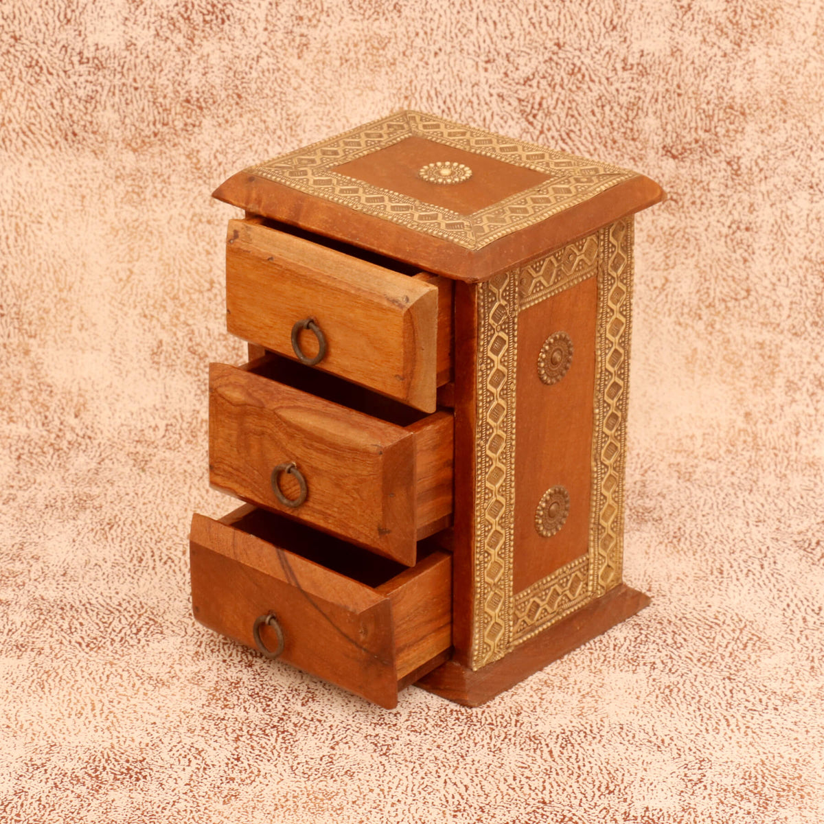 Eldon Solid Wood 3 Drawer Desk Chest - Natural - product image 1