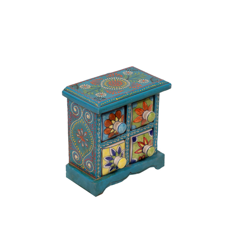 Miniature Ceramic Bureau (Artistic) Desk Organizer