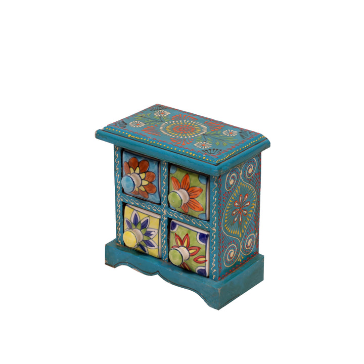 Miniature Ceramic Bureau (Artistic) Desk Organizer