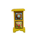 Soleil 2 Drawer Ceramic Tower - Yellow - product image 1