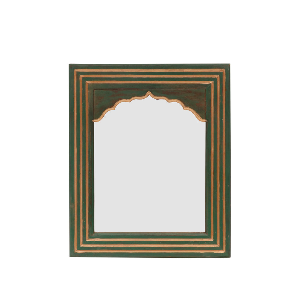 Matilda Green Gold Wall Mirror — view 1