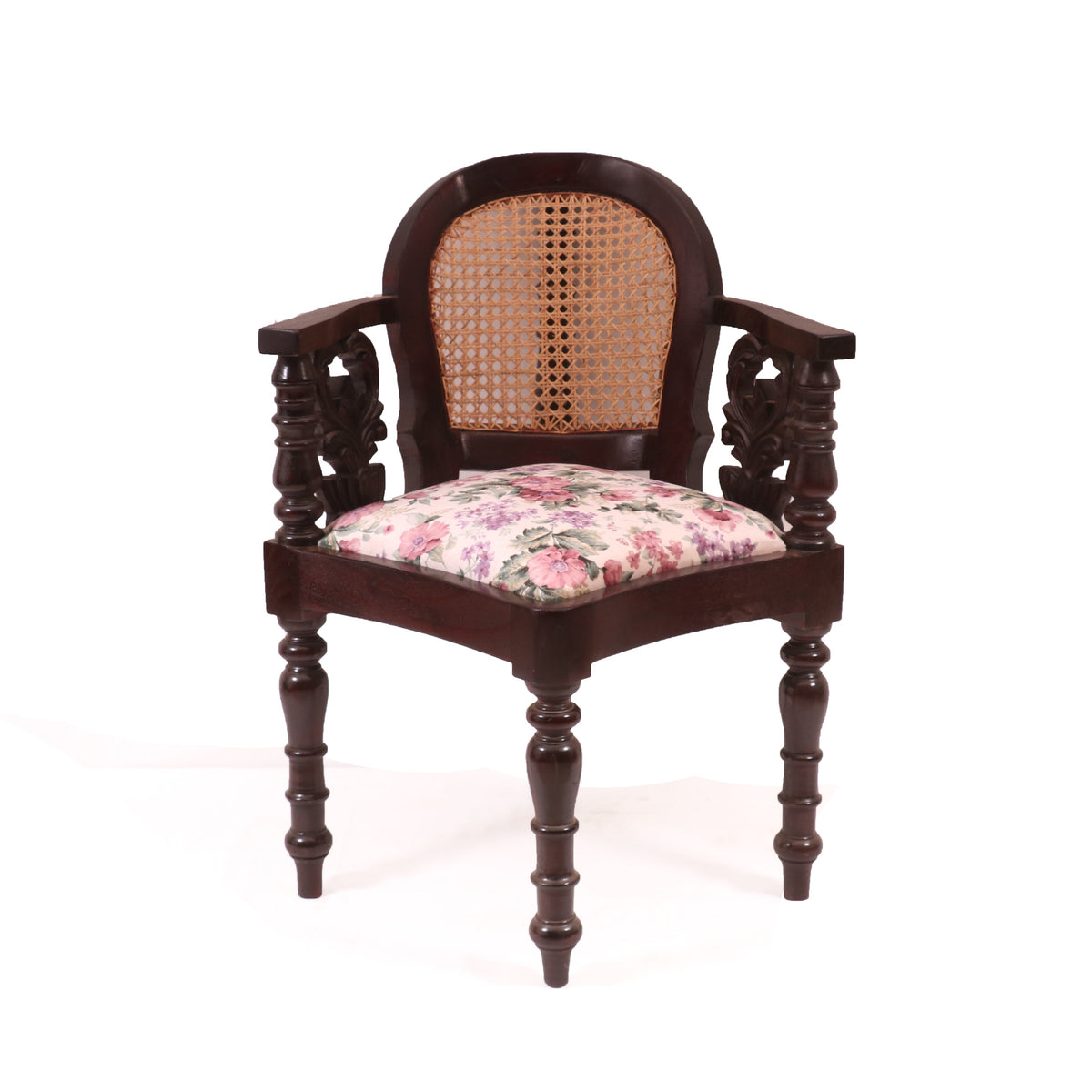 Mira Cane Colonial Armchair — view 1