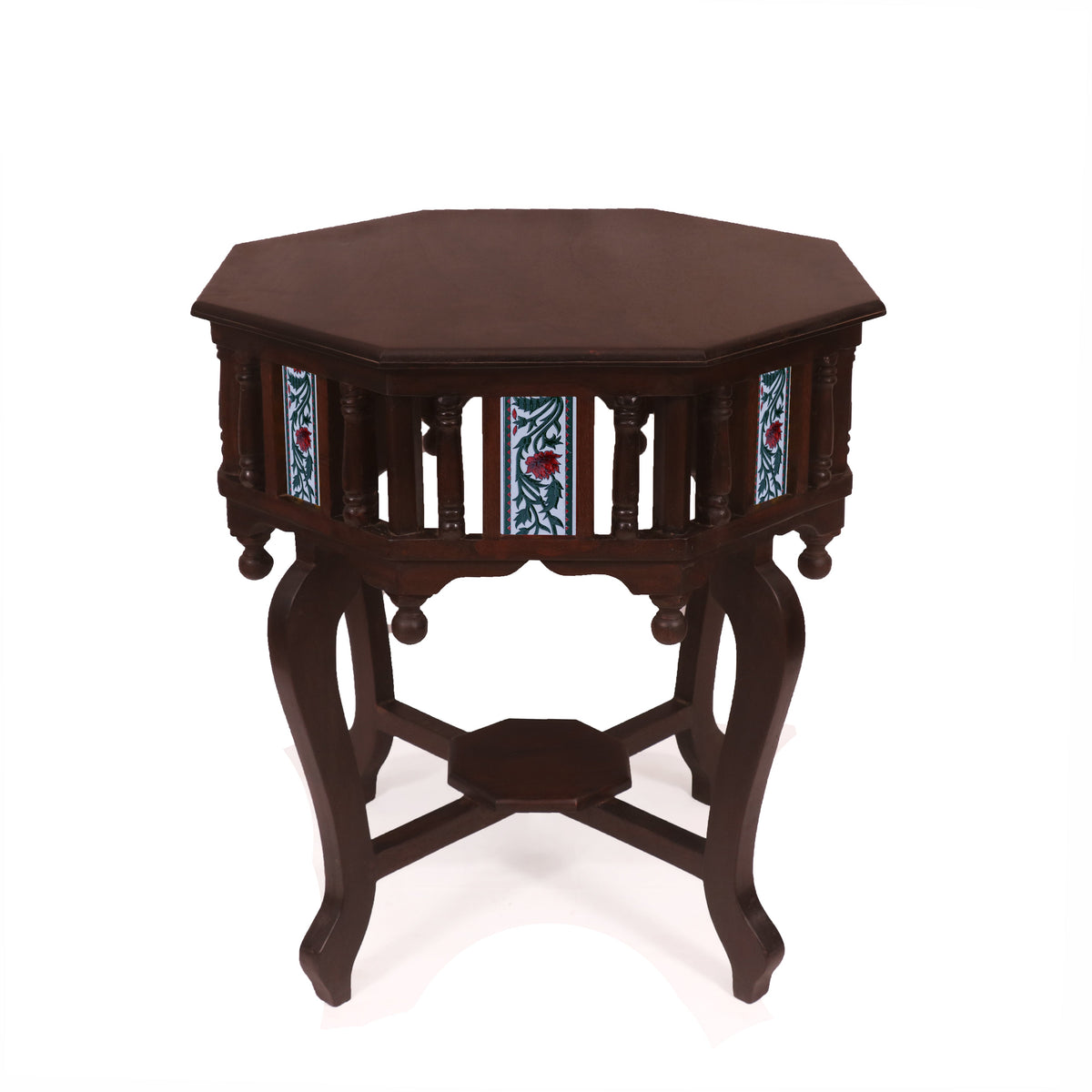 Vera Octagonal Colonial Side Table — view 3
