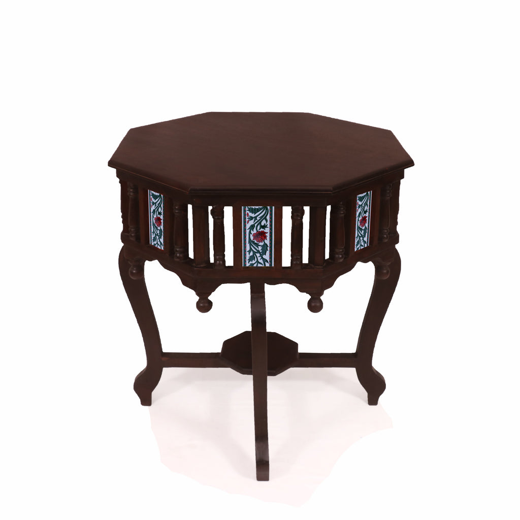 Vera Octagonal Colonial Side Table — view 1