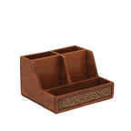 Cecil Solid Wood 5 Compartment Desk Organizer - product image 4